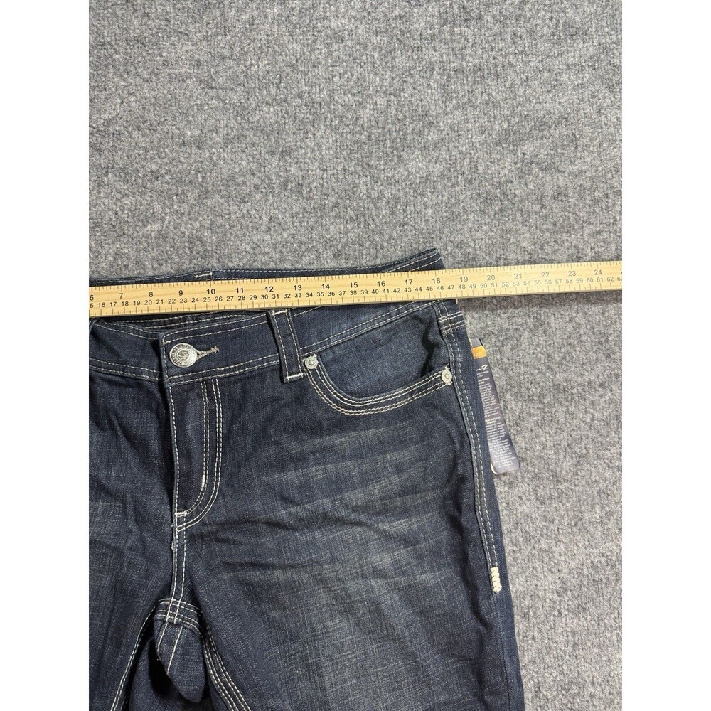 Seven7 Women’s Dark Blue Denim Luxury Jean Capris – Size 16 – Stretch – NWT - Picture 5 of 11